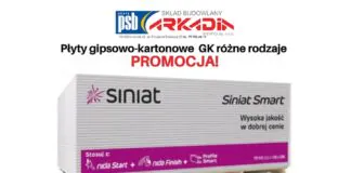 Wyprzedaż płyt gipsowo-kartonowych w PSB Arkadii