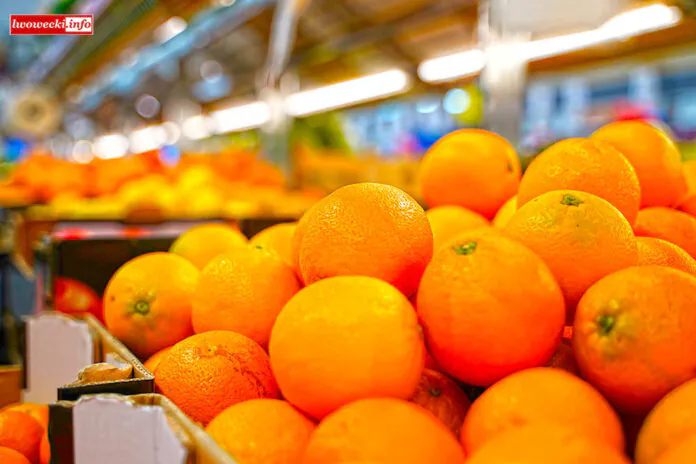 market sklep zakupy pomarańcze