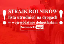 Strajk rolników. Lista utrudnień na drogach w województwie dolnośląskim