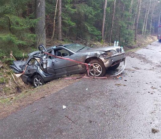 Stracił panowanie nad BMW