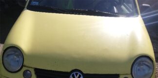 Skradziono Volkswagena Lupo