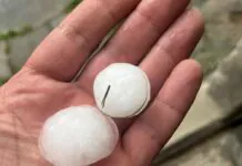 Burza z gradem nad powiatem lwóweckim