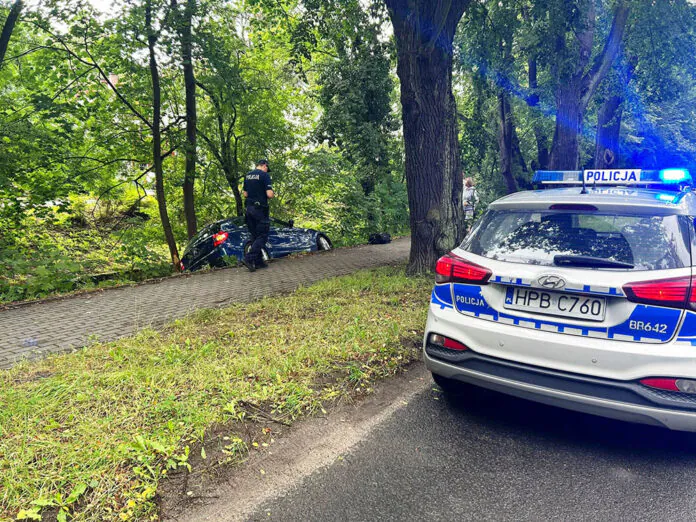 wypadek BMW Lwówek 1