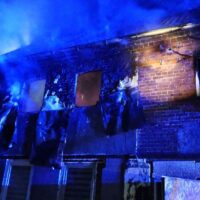 Pożar budynku w Krzewiu Małym