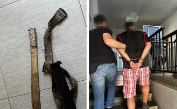 Groził sąsiadowi trzymając w ręku maczetę