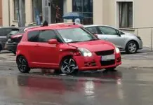 Zderzenie Suzuki z VW