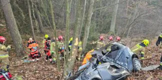 Kierowca zginął na miejscu. Pasażerka trafiła do szpitala