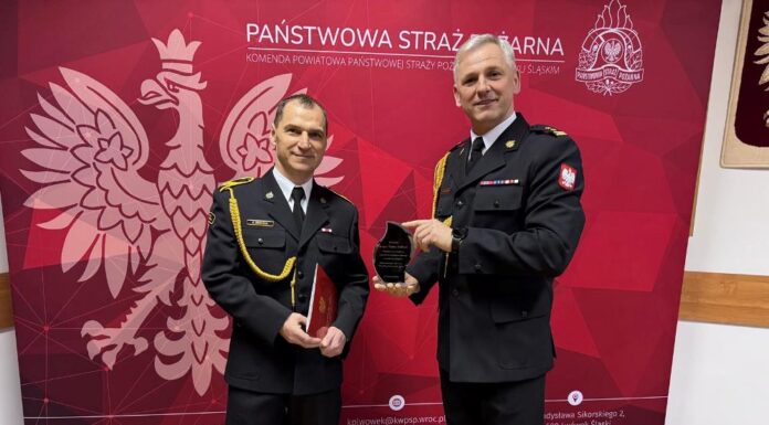 Pożegnanie ze służbą st. ogn. Roberta Siedleckiego