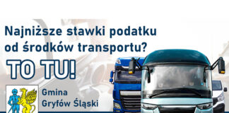 najniższe stawki podatku od środków transportu w Polsce Gryfów