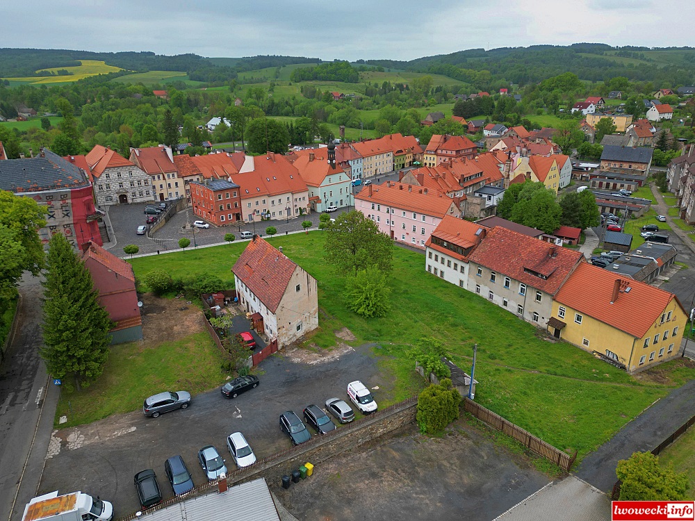 Lubomierz hotel miasto dron
