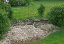lwówek powódź ulica Graniczna tory 01