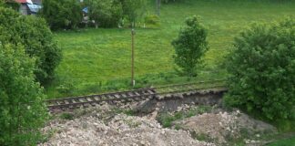 lwówek powódź ulica Graniczna tory 01
