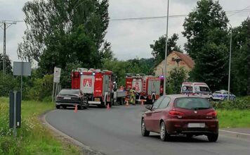 Zdarzenie drogowego w Rakowicach Wielkich