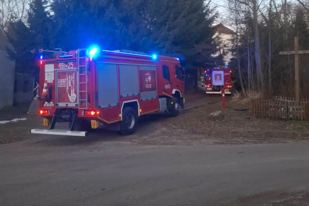 pozar Radomilowice komin 2