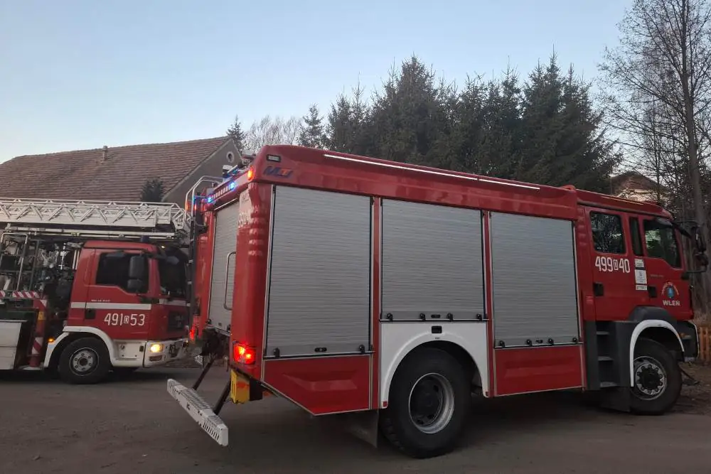 pozar Radomilowice komin 3