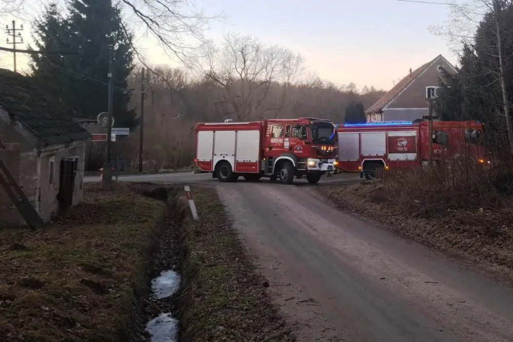 pozar Radomilowice komin 4