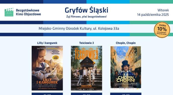 Bezgotówkowe Kino Objazdowe odwiedzi Gryfów Śląski