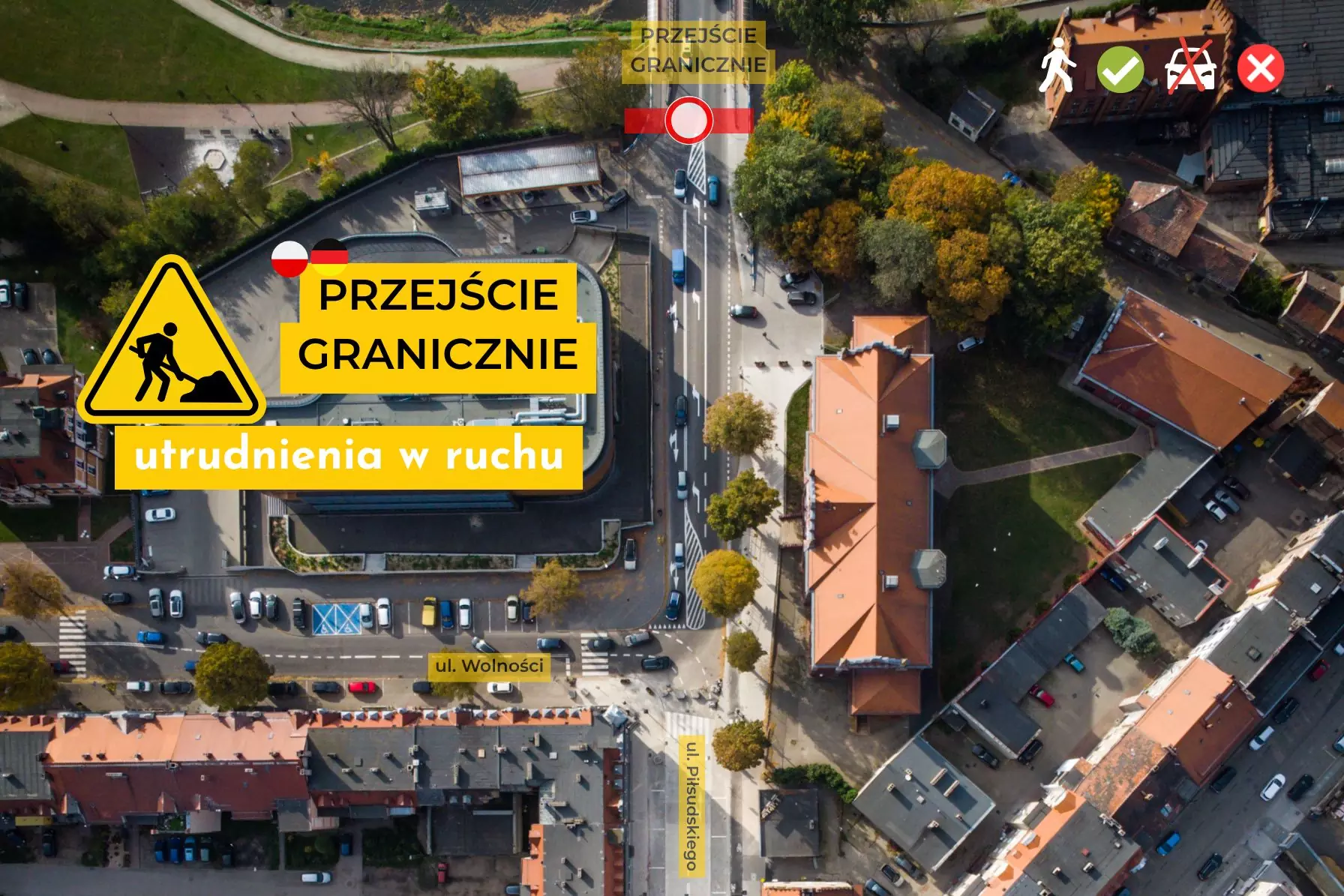 Most graniczny w Zgorzelcu czasowo nieczynny z powodu remontu