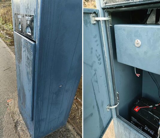 Nocny napad na parkomat