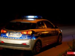 Toyota wypadła z drogi