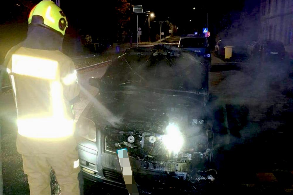 W nocy spłonął samochód. To najprawdopodobniej podpalenie.