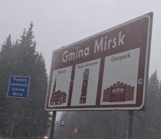 Pada śnieg i mocno wieje wiatr