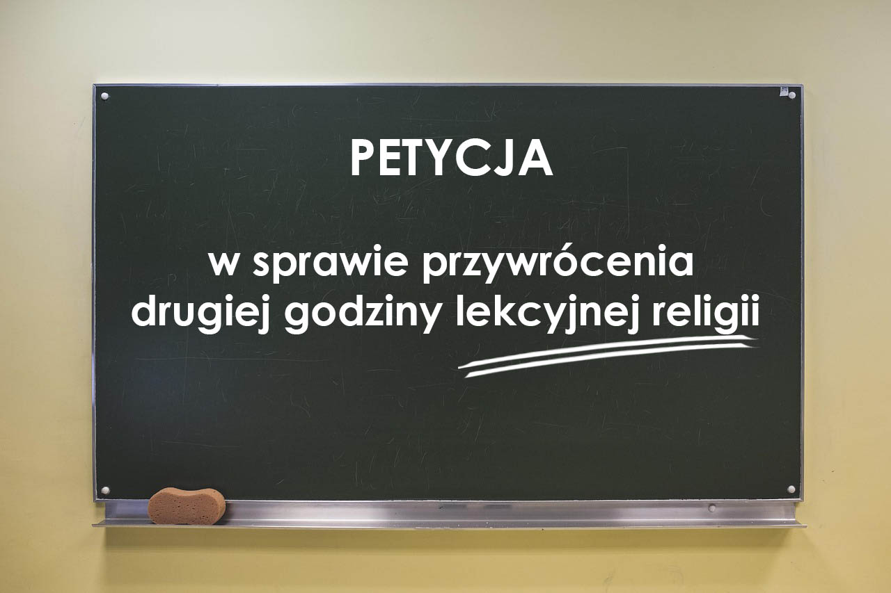 Domagają się drugiej godziny lekcyjnej religii