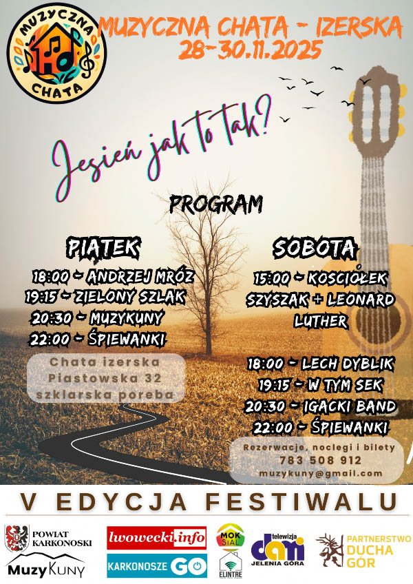 Muzyczna Chata Izerska 2025 – Lech Dyblik: wieczór z głosem i gitarą