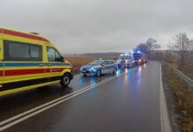 Samochód wypadł z drogi