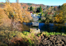 kładka Rodzinne Ogrody Działkowe Wyzwolenie w Lwówku Śląskim odbudowa
