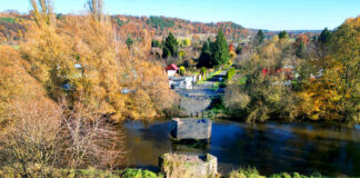 kładka Rodzinne Ogrody Działkowe Wyzwolenie w Lwówku Śląskim odbudowa