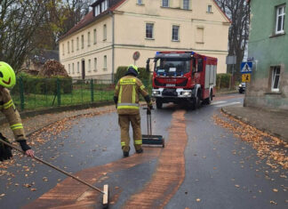 Strażacy dysponowani do miejscowego zagrożenia w Lubomierzu