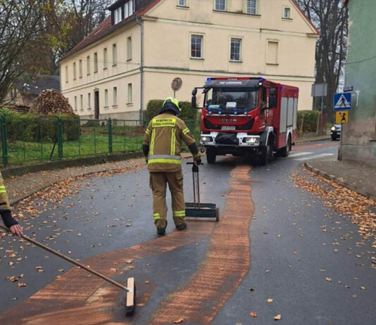 Strażacy dysponowani do miejscowego zagrożenia w Lubomierzu