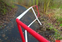 Niebezpieczne miejsce koło Lwówka Śląskiego