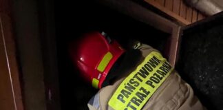 Strażacy dysponowani do pożaru komina