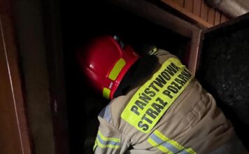 Strażacy dysponowani do pożaru komina