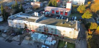 Trwa termomodernizacja budynku Komendy Powiatowej PSP w Lwówku Śląskim