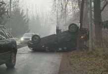 Stracił panowanie nad pojazdem i dachował