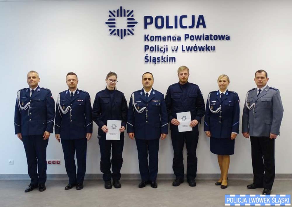 Nowi funkcjonariusze w szeregach lwóweckiej Policji