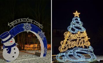 Bajkowe dekoracje świąteczne w Świeradowie- Zdroju