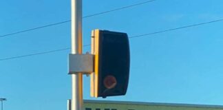 Fotoradar przy drodze krajowej nr 30.
