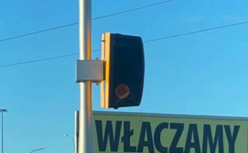 Fotoradar przy drodze krajowej nr 30.