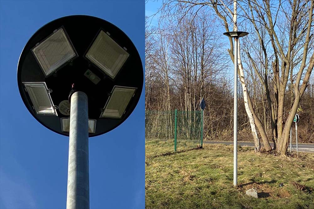 Złodzieje w akcji. Ukradli lampy solarne