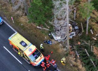 Poważny wypadek na Rozdrożu Izerskim