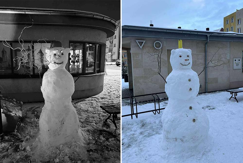 Jakiś bałwan zniszczył dziecięcą radość