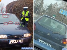 Folia aluminiowa i płyty CD nie uchroniły go przed kontrolą