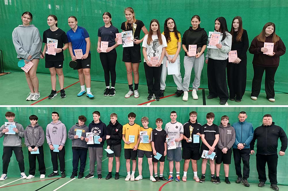 Poznaliśmy mistrzów powiatu w tenisie stołowym