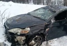 Spieszył się po pijackiej jeździe. Auto odholował… ciągnąc je na dachu