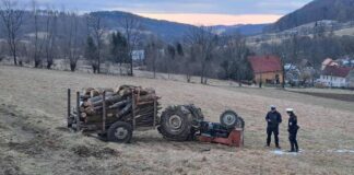 Ciągnik przygniótł mężczyznę