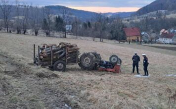 Ciągnik przygniótł mężczyznę